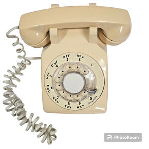 Western Electric AT&T Vintage Rotary Telephone in Beige - Untested!